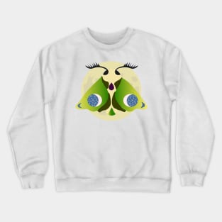 Luna Moth and this moon Crewneck Sweatshirt